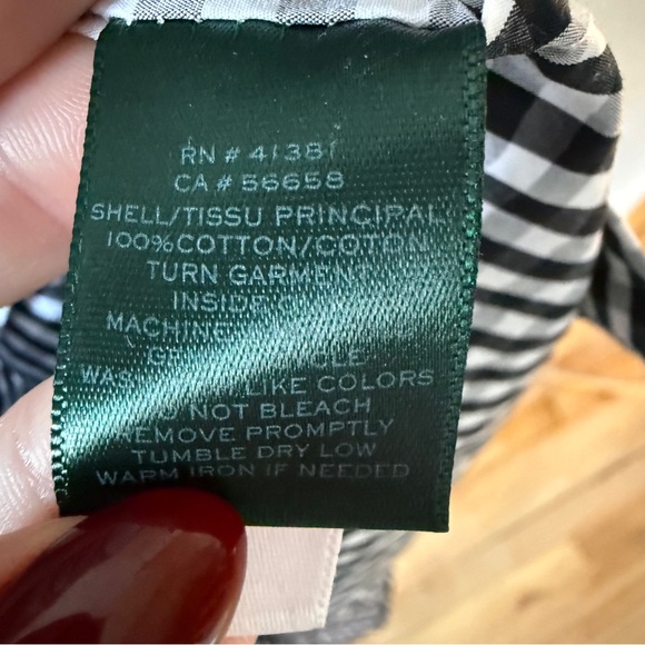 Ralph Lauren | Cotton Gingham Shirt Dress | Classic Button Front | Size M - Picture 6 of 8